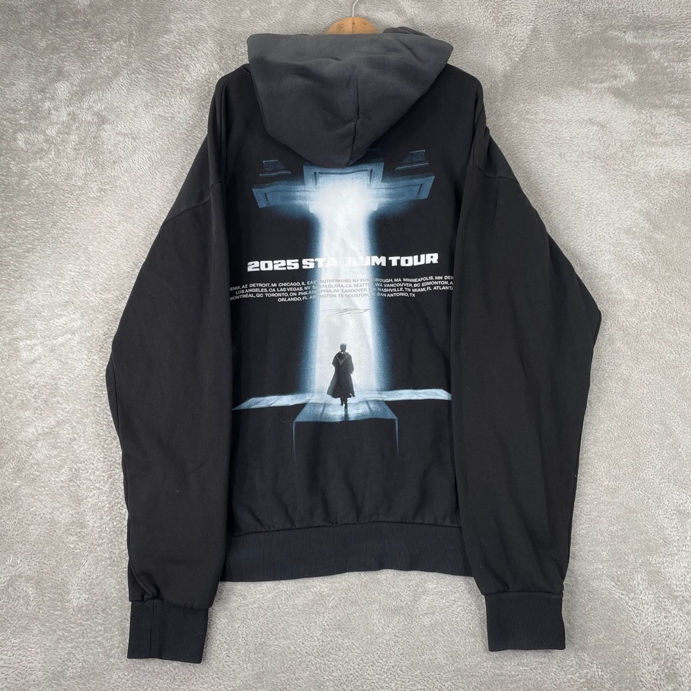 The Weeknd XO After Hours Til Dawn Hoodie Mens XL Black 2025 Stadium Tour Merch